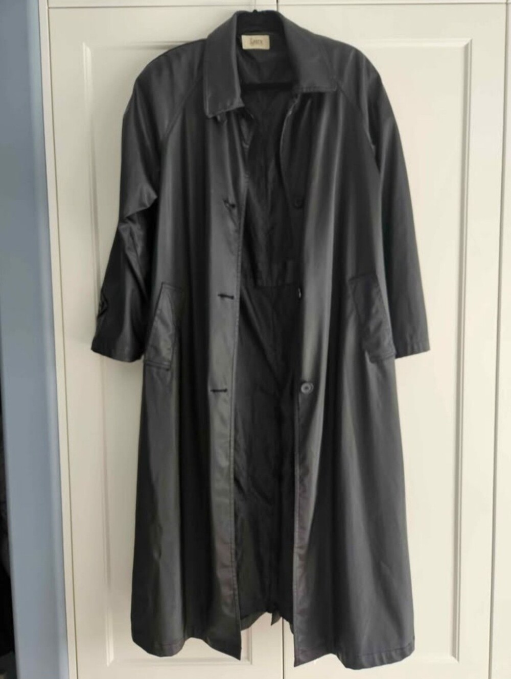 Classic Black Long Trench Coat